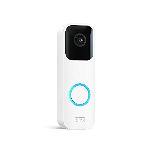 Blink video doorbell with camera and blue ring