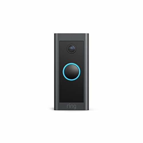 Ring video doorbell with camera and button